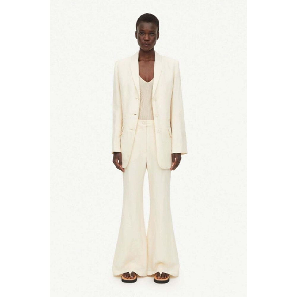 BY MALENE‎ BIRGER Womens Carass Linen Blend Pants in Pearl Size 36